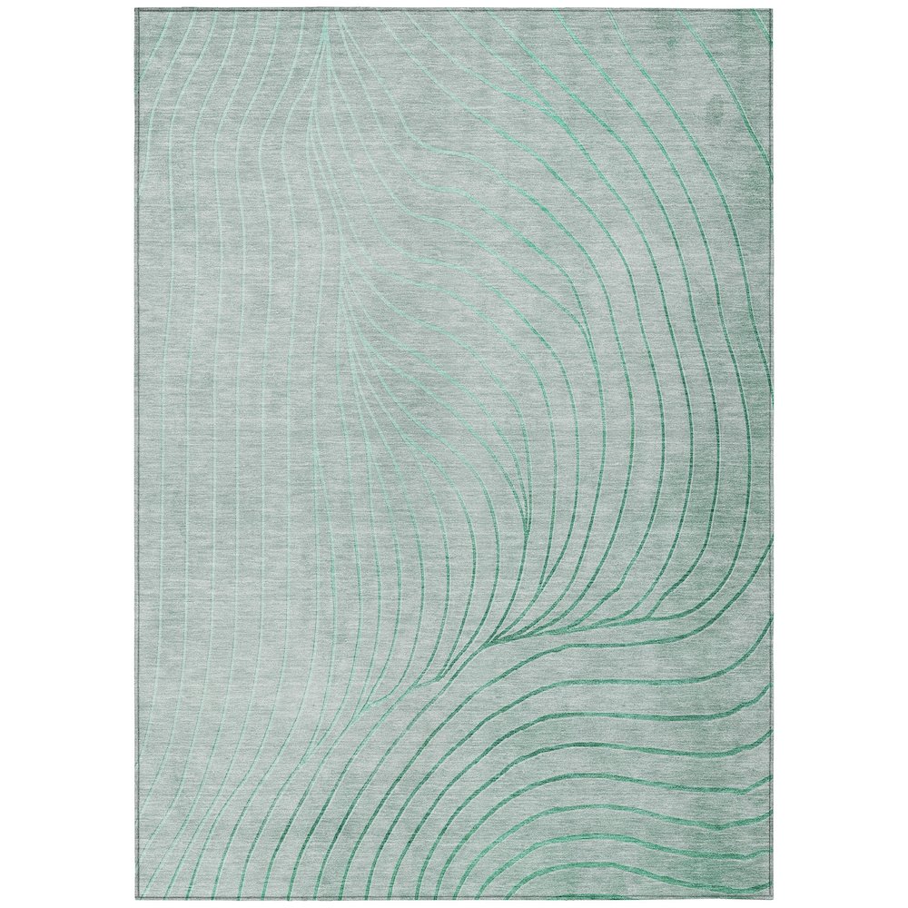 Machine Washable Indoor/Outdoor Chantille ACN2107 Mint 9' x 12' Rug. Picture 1
