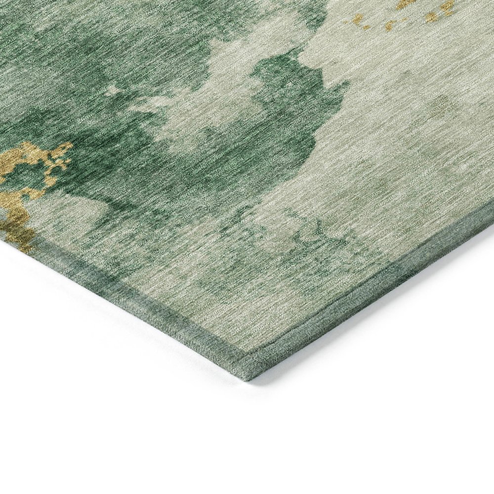 Machine Washable Indoor/Outdoor Chantille ACN2108 Emerald 5' x 7'6" Rug. Picture 3