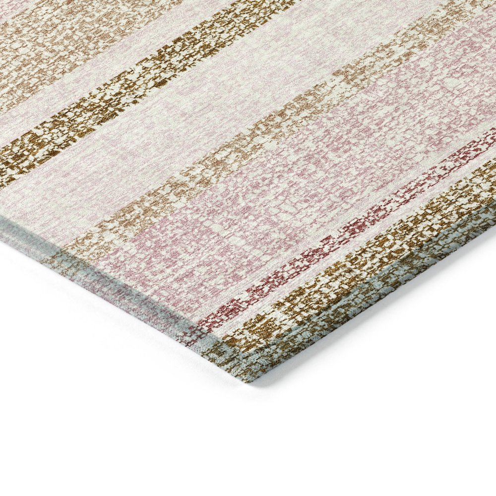 Machine Washable Indoor/Outdoor Chantille ACN2122 Pink 5' x 7'6" Rug. Picture 3