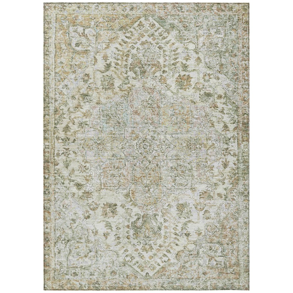 Machine Washable Indoor/Outdoor Chantille ACN2138 Ivory 9' x 12' Rug. Picture 1