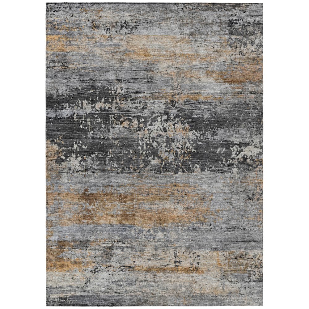 Machine Washable Indoor/Outdoor Chantille ACN2146 Gray 9' x 12' Rug. Picture 1