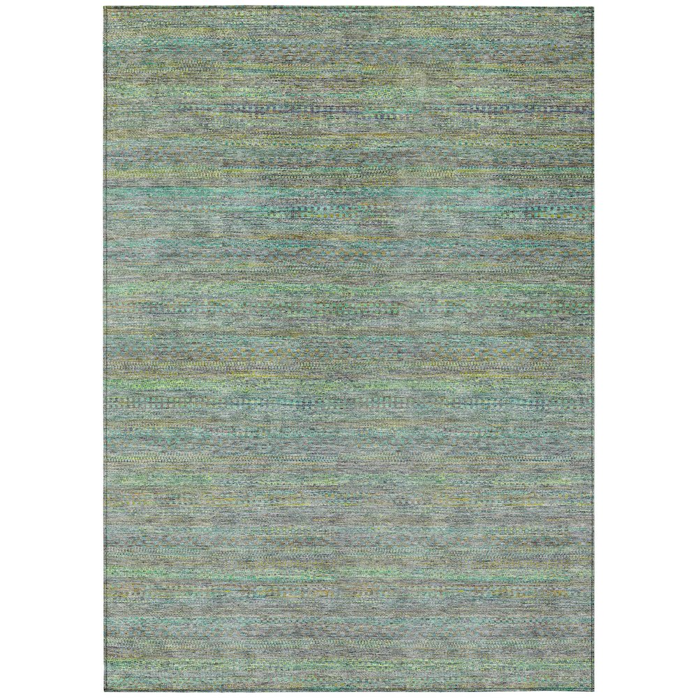 Machine Washable Indoor/Outdoor Chantille ACN2148 Pewter 9' x 12' Rug. Picture 1