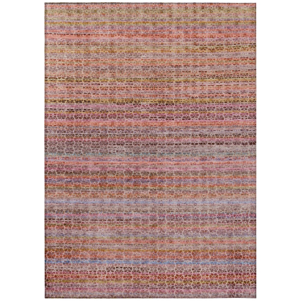 Machine Washable Indoor/Outdoor Chantille ACN2155 Pink 9' x 12' Rug. Picture 1