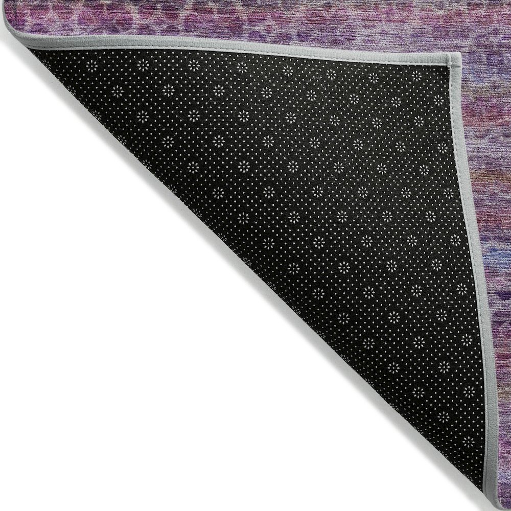 Machine Washable Indoor/Outdoor Chantille ACN2155 Purple 5' x 7'6" Rug. Picture 2