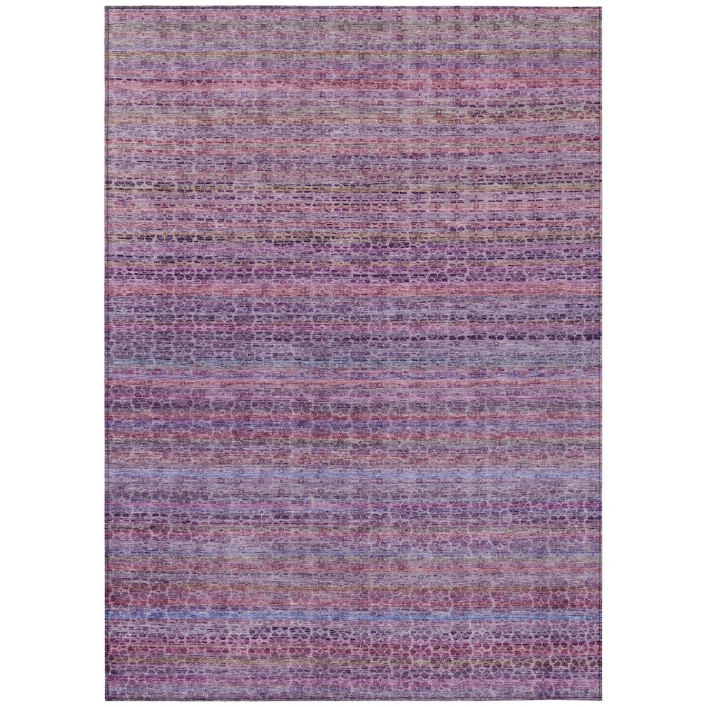 Machine Washable Indoor/Outdoor Chantille ACN2155 Purple 9' x 12' Rug. Picture 1