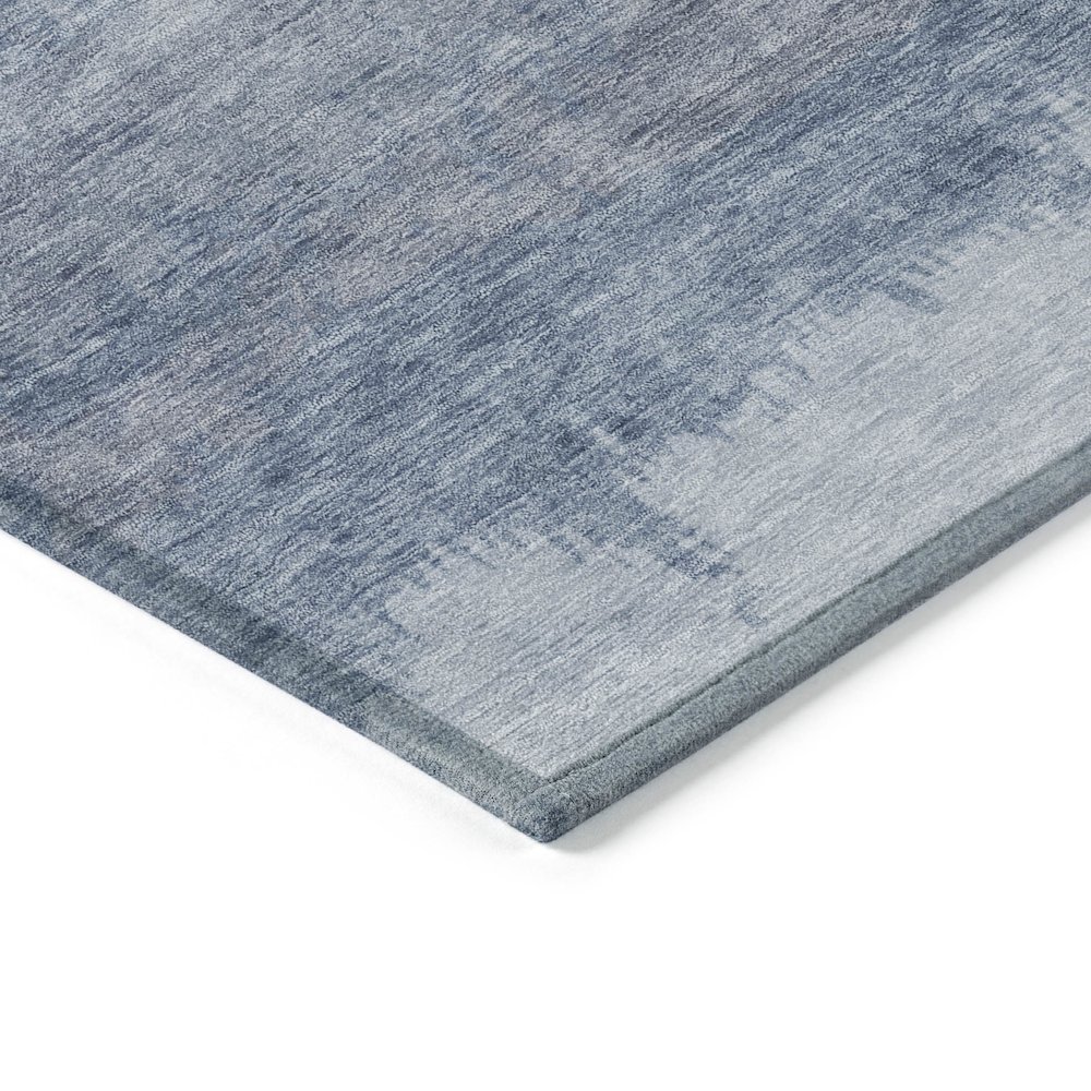 Machine Washable Indoor/Outdoor Chantille ACN2156 Blue 5' x 7'6" Rug. Picture 3