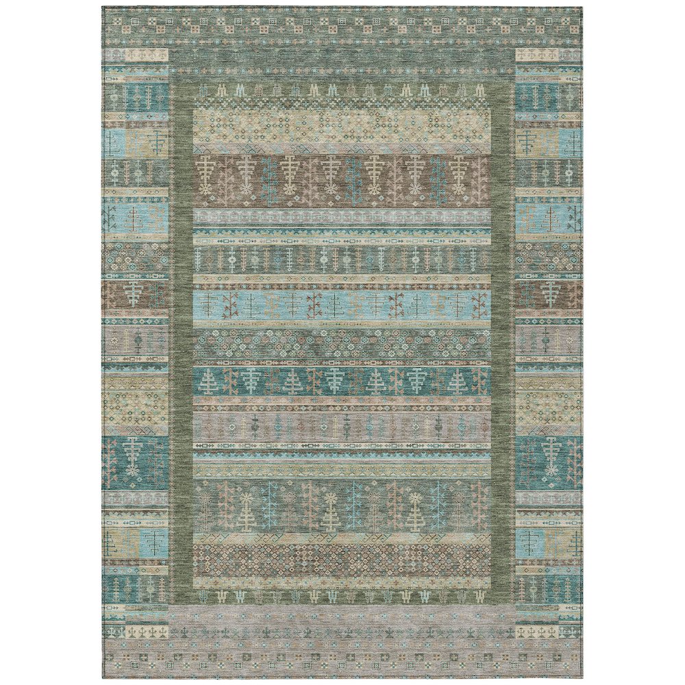 Machine Washable Indoor/Outdoor Chantille ACN2160 Aloe 9' x 12' Rug. Picture 1