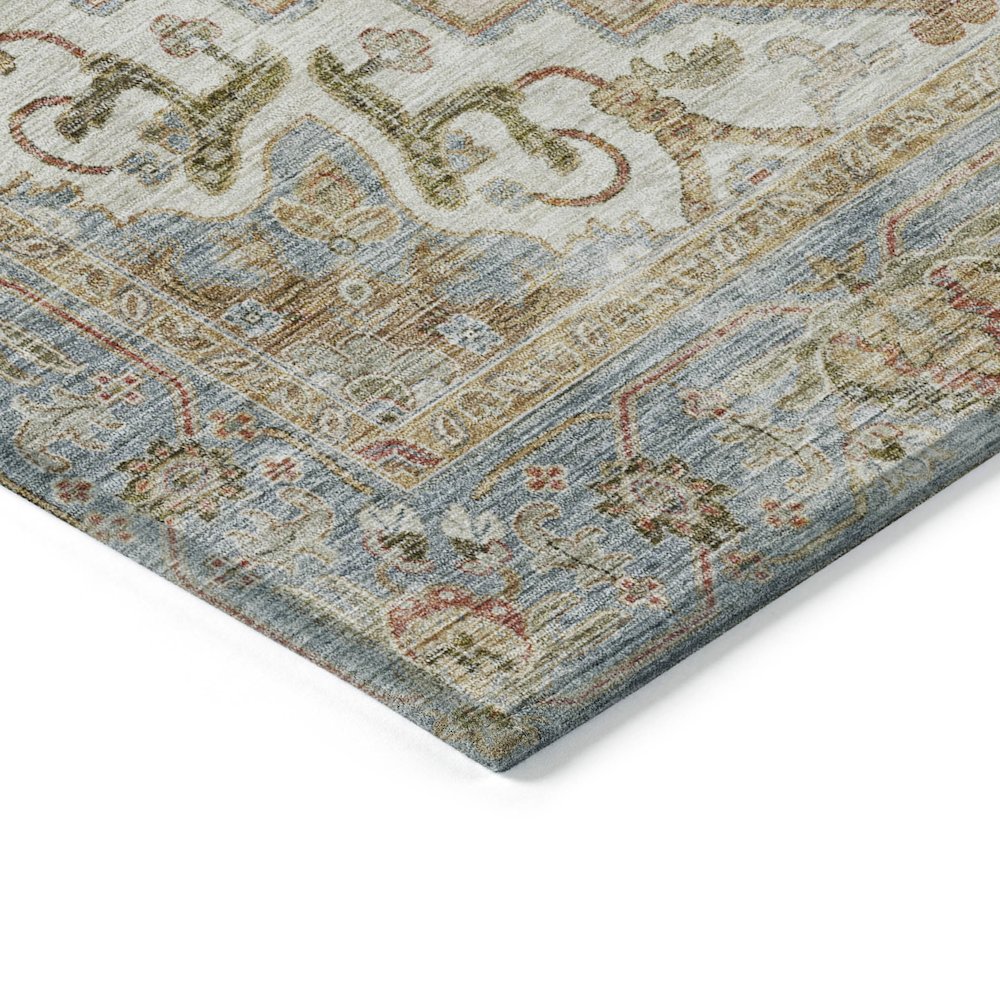 Machine Washable Indoor/Outdoor Chantille ACN2163 Beige 5' x 7'6" Rug. Picture 3