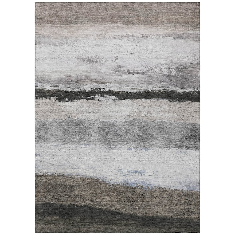 Machine Washable Indoor/Outdoor Chantille ACN2169 Taupe 9' x 12' Rug. Picture 1
