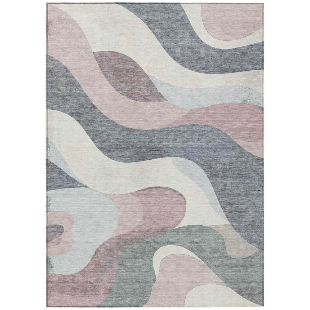 Machine Washable Indoor/Outdoor Chantille ACN2186 Blush 9' x 12' Rug. Picture 1