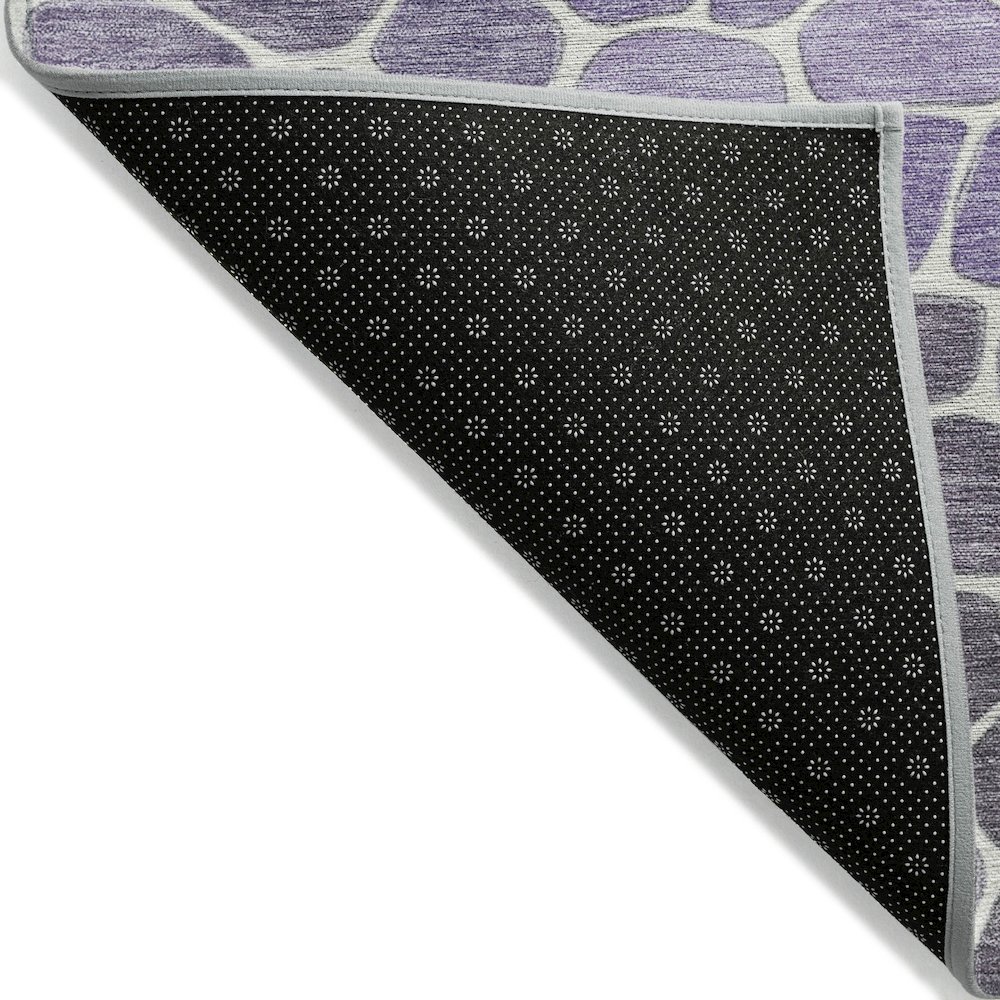 Machine Washable Indoor/Outdoor Chantille ACN2190 Purple 5' x 7'6" Rug. Picture 2