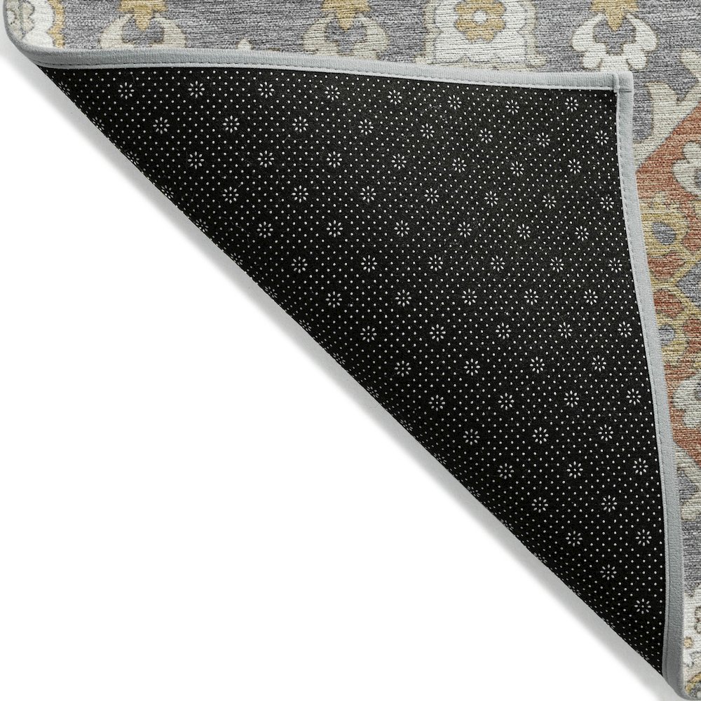 Machine Washable Indoor/Outdoor Chantille ACN2200 Gray 5' x 7'6" Rug. Picture 2