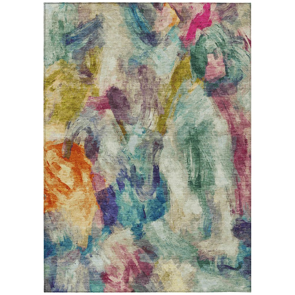 Machine Washable Indoor/Outdoor Chantille ACN2204 Sage 9' x 12' Rug. Picture 1
