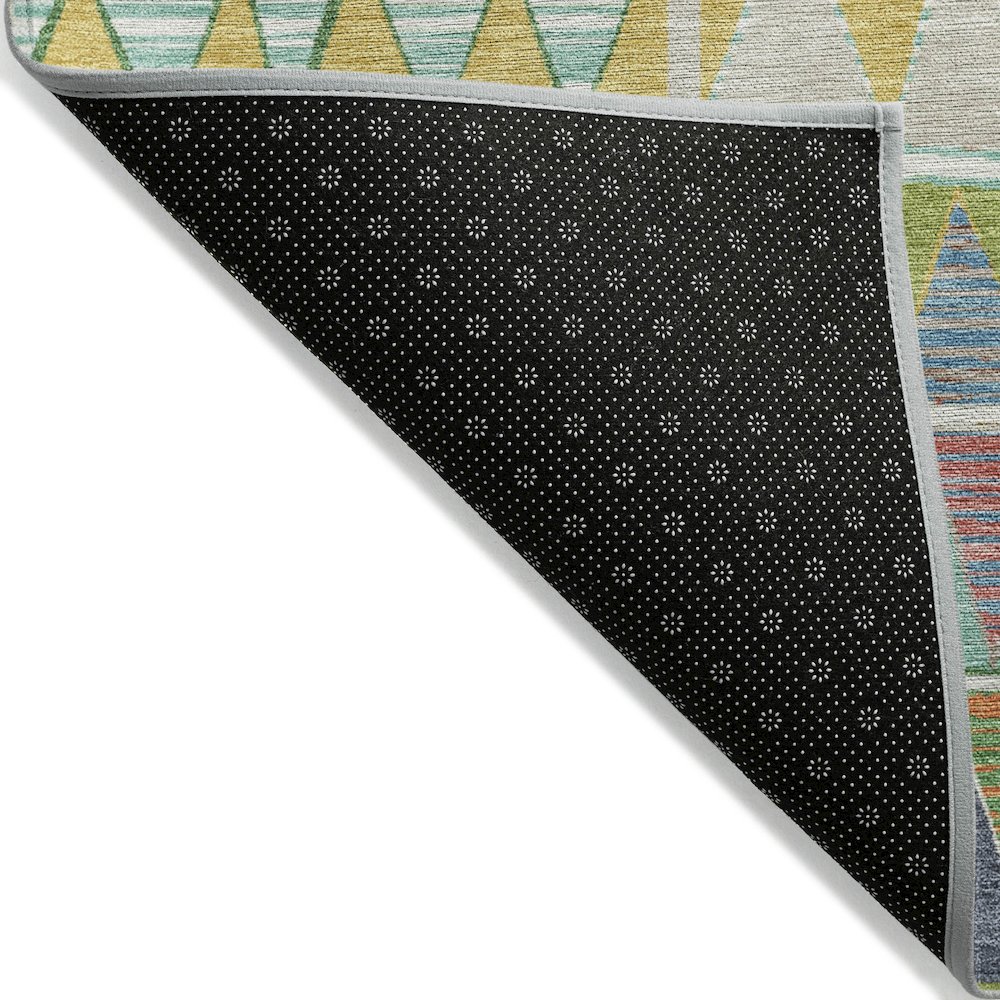 Machine Washable Indoor/Outdoor Chantille ACN2205 Beige 5' x 7'6" Rug. Picture 2