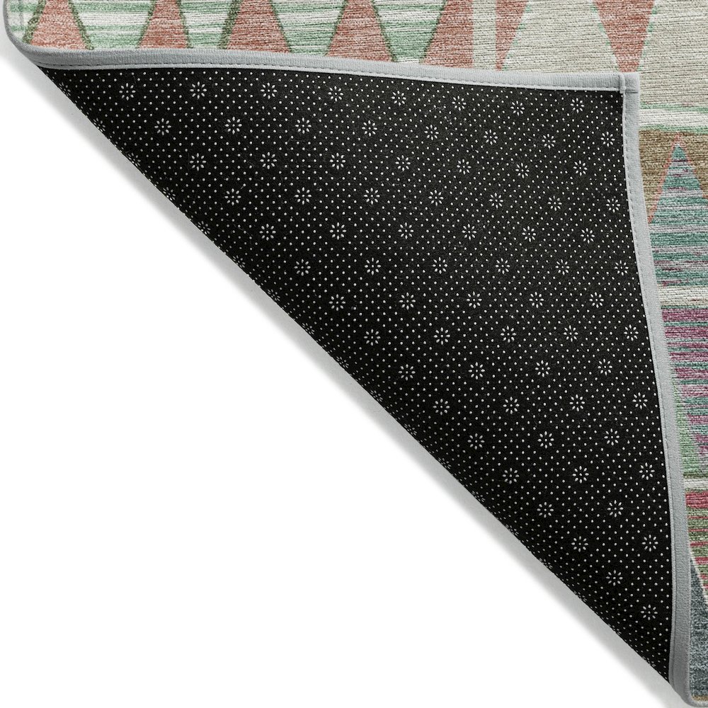 Machine Washable Indoor/Outdoor Chantille ACN2205 Salmon 5' x 7'6" Rug. Picture 2