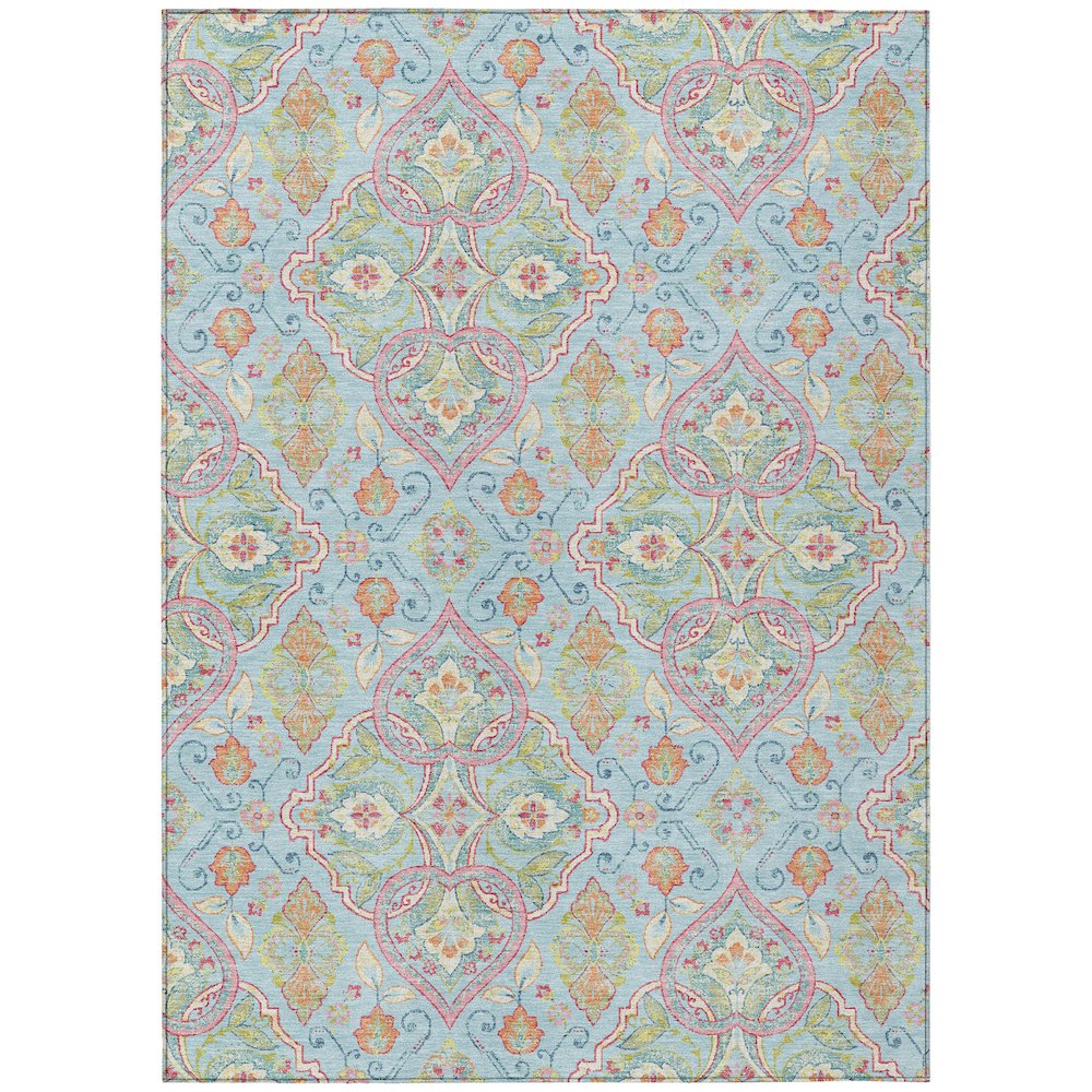 Machine Washable Indoor/Outdoor Chantille ACN2207 Sky 9' x 12' Rug. Picture 1