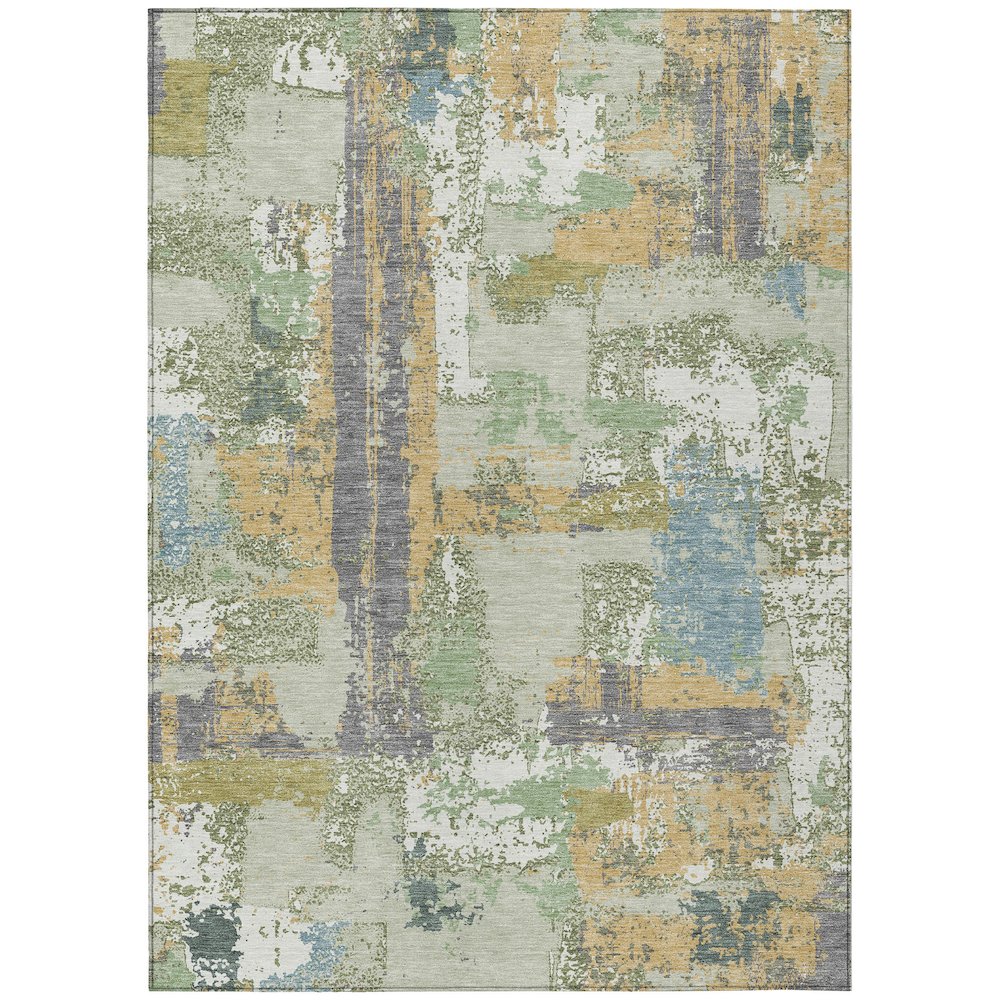 Machine Washable Indoor/Outdoor Chantille ACN2212 Aloe 9' x 12' Rug. Picture 1