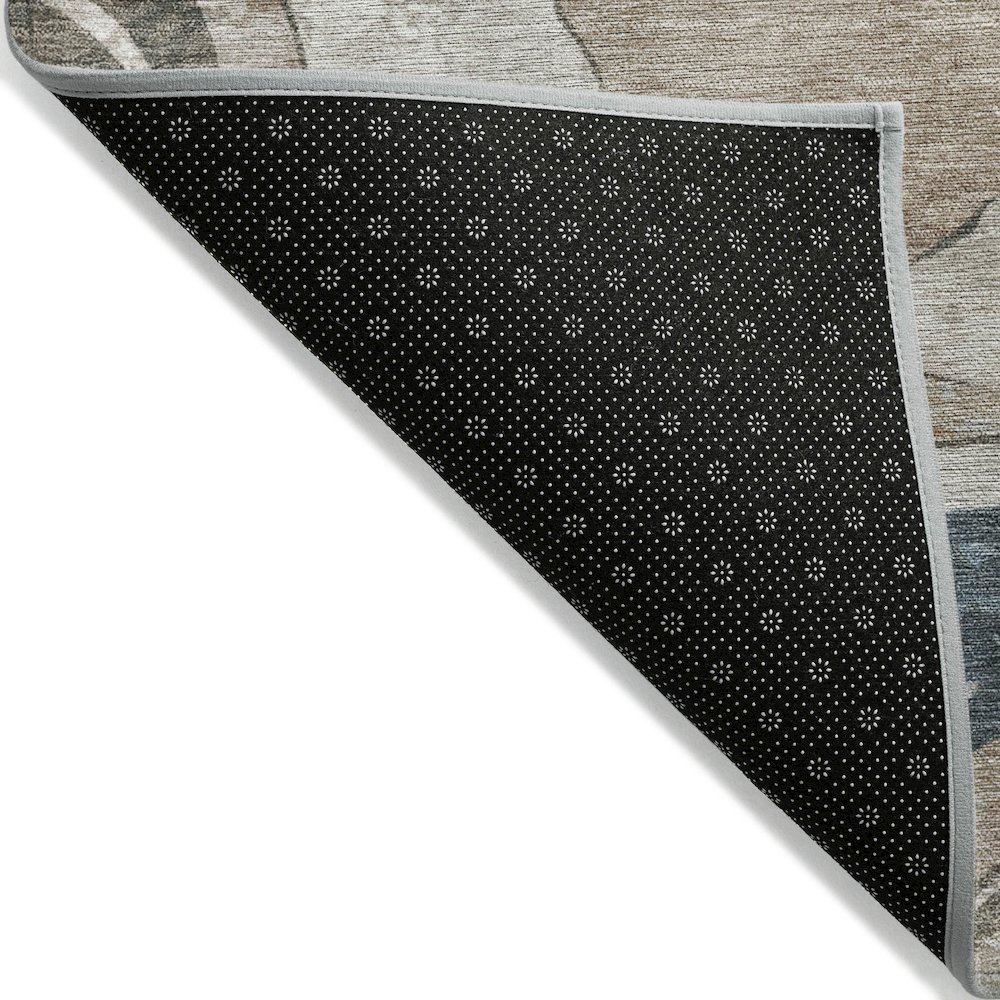 Machine Washable Indoor/Outdoor Chantille ACN2219 Beige 5' x 7'6" Rug. Picture 2