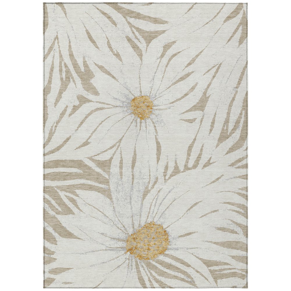 Machine Washable Indoor/Outdoor Chantille ACN2263 Brown 9' x 12' Rug. Picture 1