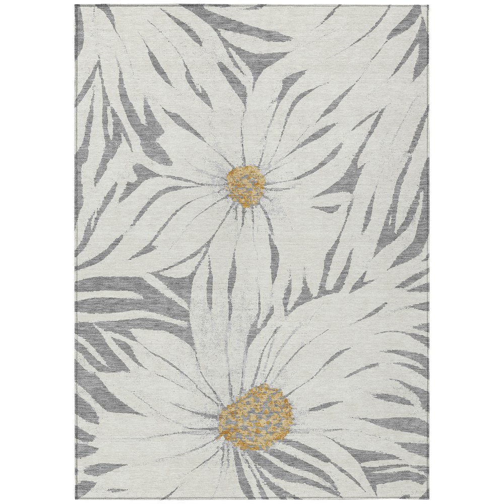 Machine Washable Indoor/Outdoor Chantille ACN2263 Gray 9' x 12' Rug. Picture 1