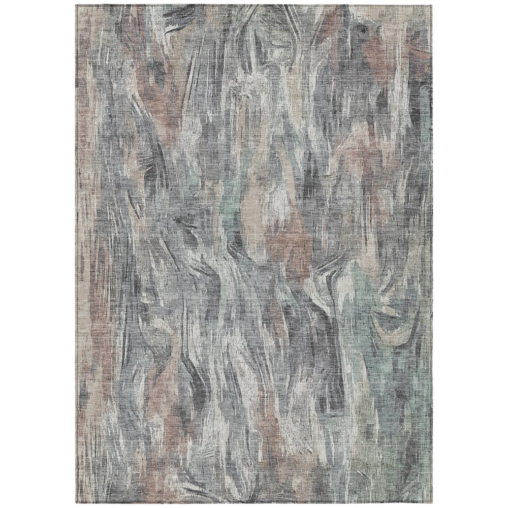 Machine Washable Indoor/Outdoor Chantille ACN2269 Gray 9' x 12' Rug. Picture 1