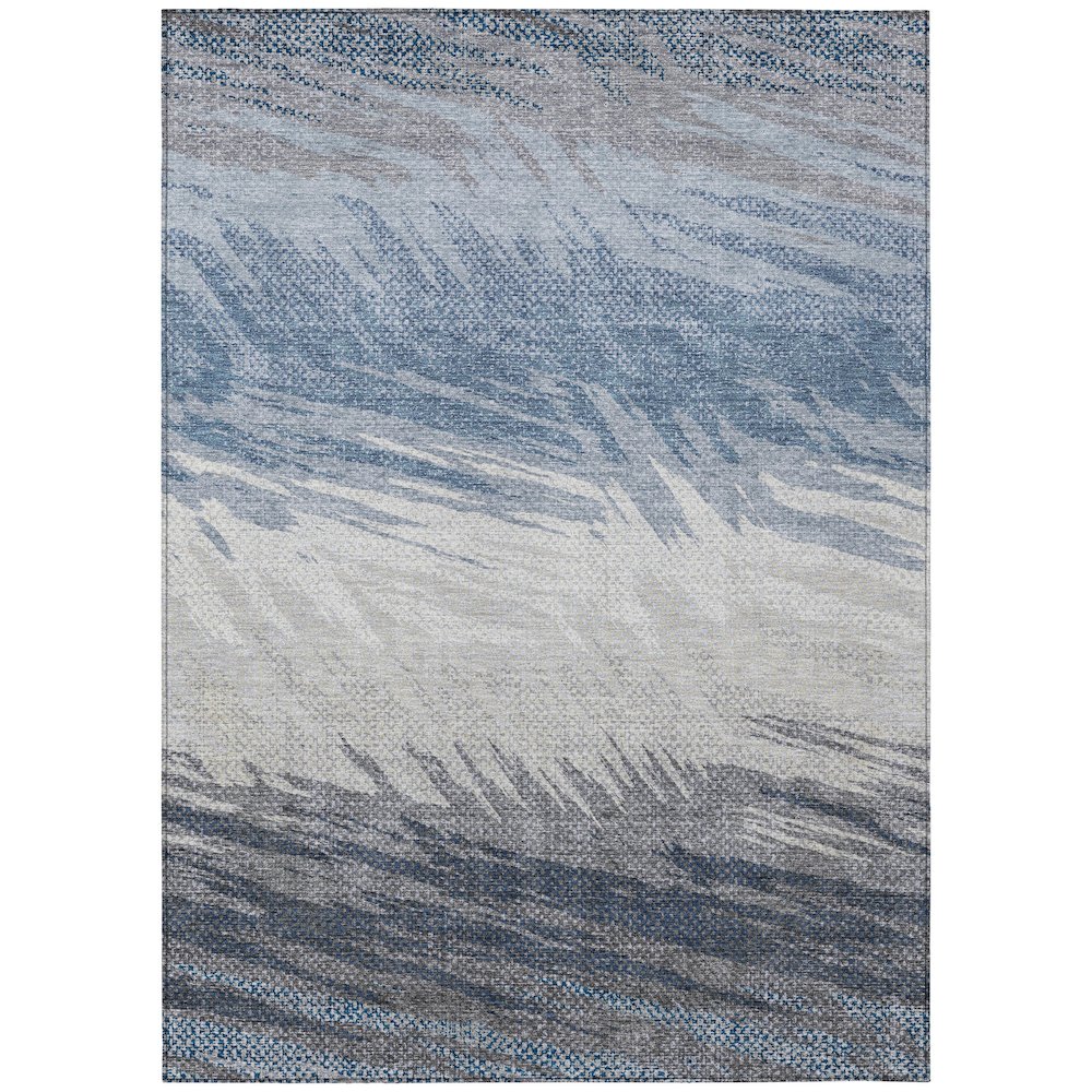 Machine Washable Indoor/Outdoor Chantille ACN2272 Blue 9' x 12' Rug. Picture 1