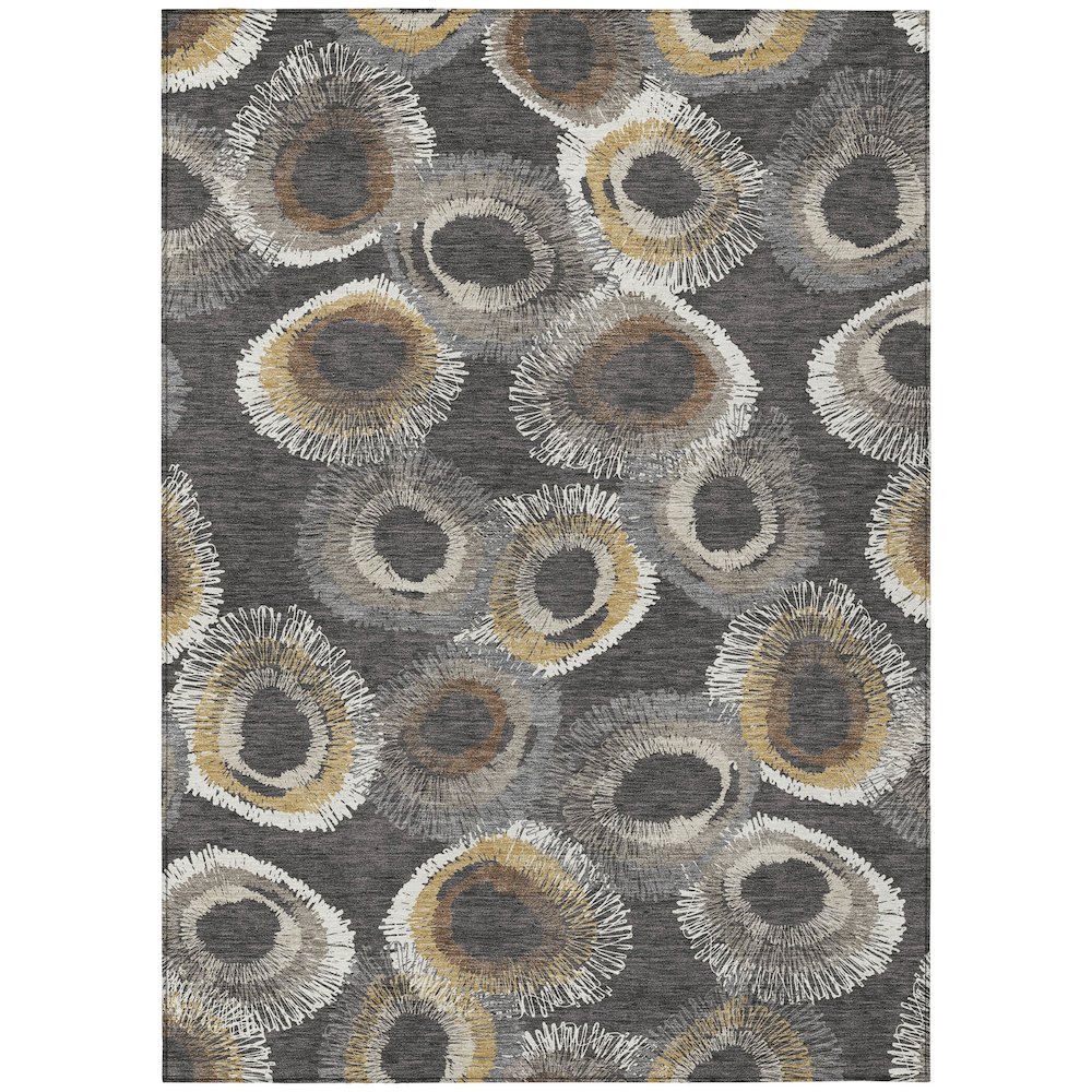 Machine Washable Indoor/Outdoor Chantille ACN2278 Gray 9' x 12' Rug. Picture 1