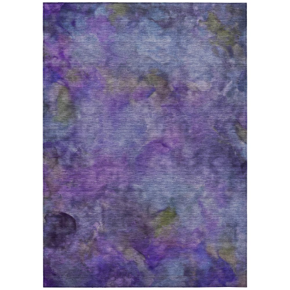 Machine Washable Indoor/Outdoor Chantille ACN2312 Purple 9' x 12' Rug. Picture 1