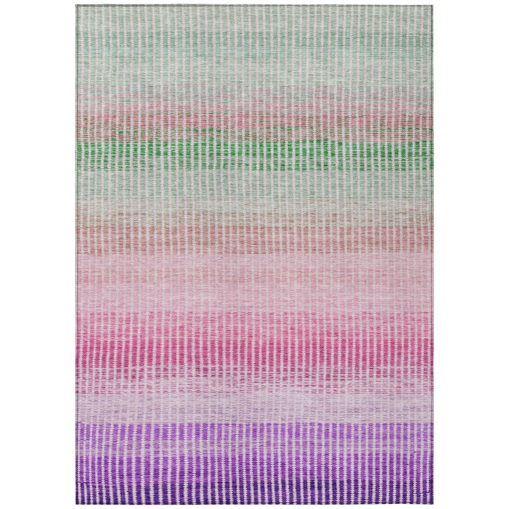 Machine Washable Indoor/Outdoor Chantille ACN2313 Purple 9' x 12' Rug. Picture 1