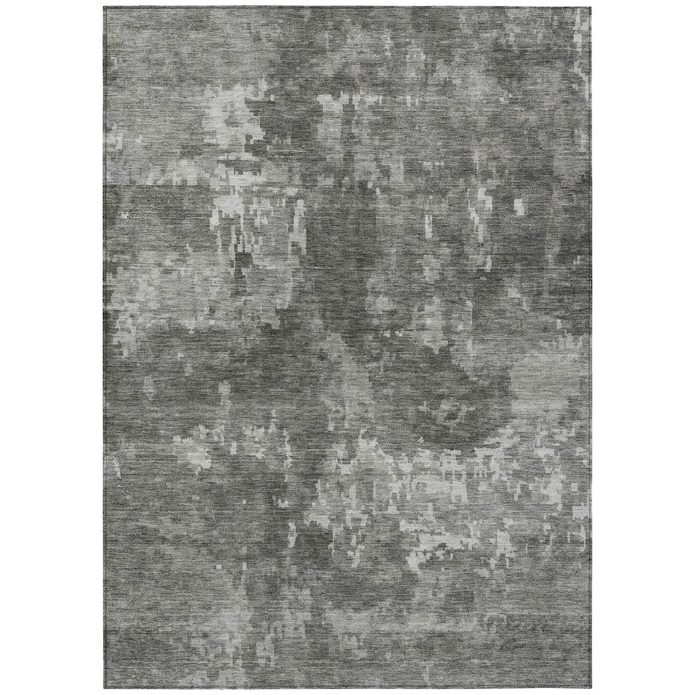 Machine Washable Indoor/Outdoor Chantille ACN2361 Gray 9' x 12' Rug. Picture 1