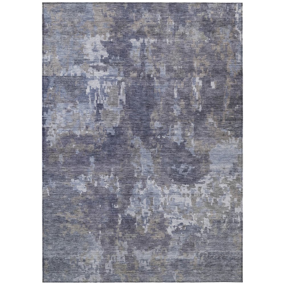 Machine Washable Indoor/Outdoor Chantille ACN2361 Purple 9' x 12' Rug. Picture 1