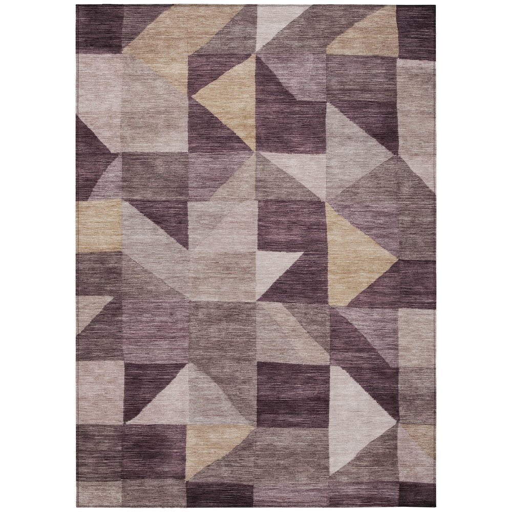 Machine Washable Indoor/Outdoor Chantille ACN2373 Purple 9' x 12' Rug. Picture 1