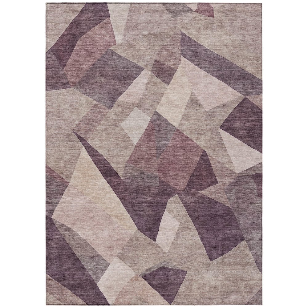 Machine Washable Indoor/Outdoor Chantille ACN2374 Purple 9' x 12' Rug. Picture 1