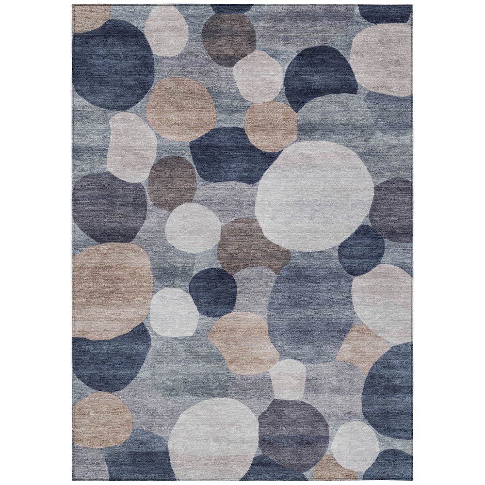 Machine Washable Indoor/Outdoor Chantille ACN2375 Blue 9' x 12' Rug. Picture 1