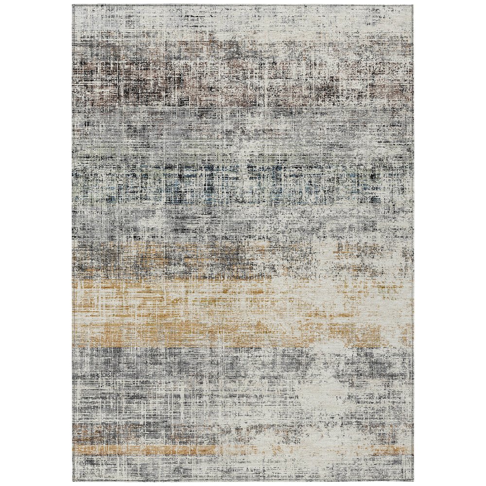 Machine Washable Indoor/Outdoor Chantille ACN2388 Gray 9' x 12' Rug. Picture 1