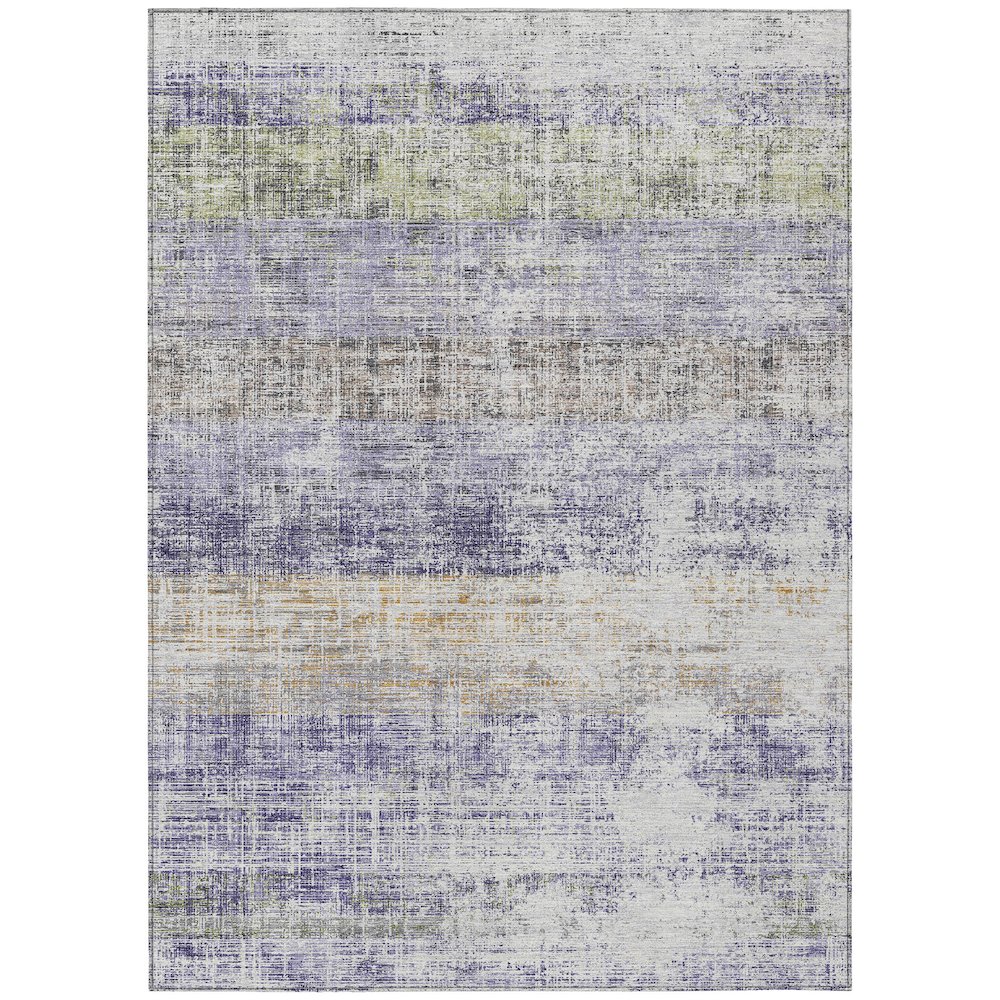 Machine Washable Indoor/Outdoor Chantille ACN2388 Purple 9' x 12' Rug. Picture 1