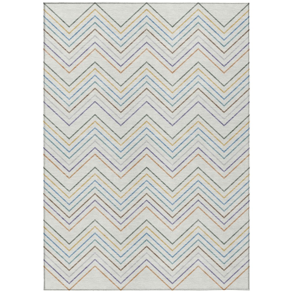 Machine Washable Indoor/Outdoor Chantille ACN2392 Multi 9' x 12' Rug. Picture 1