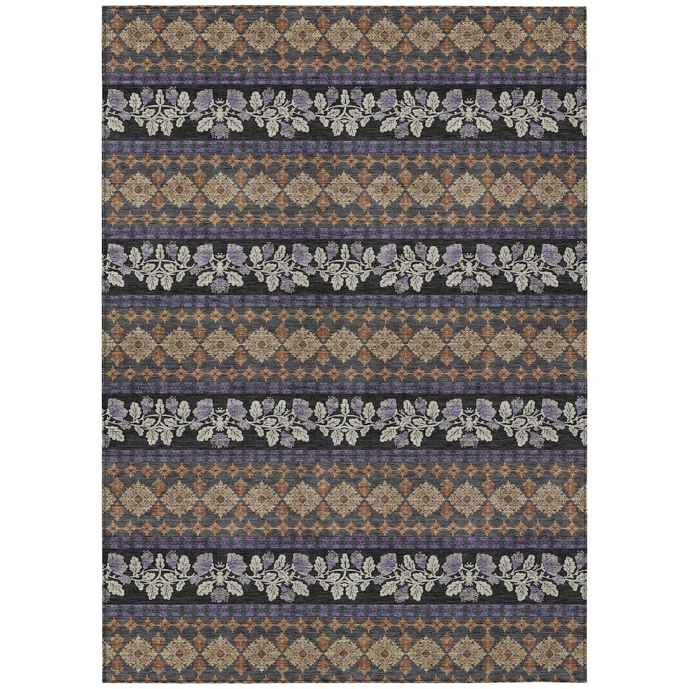 Machine Washable Indoor/Outdoor Chantille ACN2465 Purple 9' x 12' Rug. Picture 1
