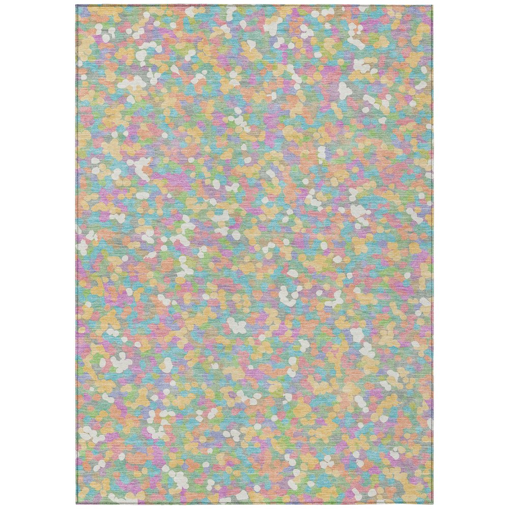 Machine Washable Indoor/Outdoor Chantille ACN2507 Green 9' x 12' Rug. Picture 1