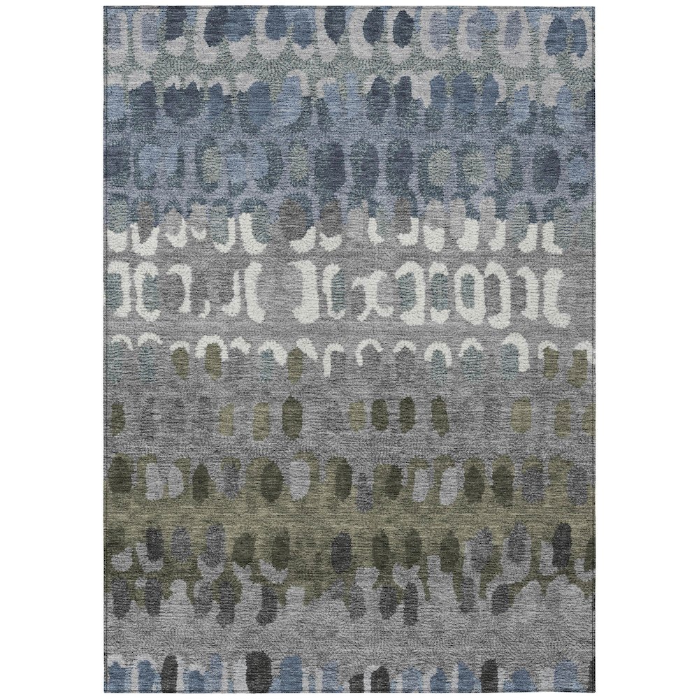 Machine Washable Indoor/Outdoor Chantille ACN2529 Blue 9' x 12' Rug. Picture 1