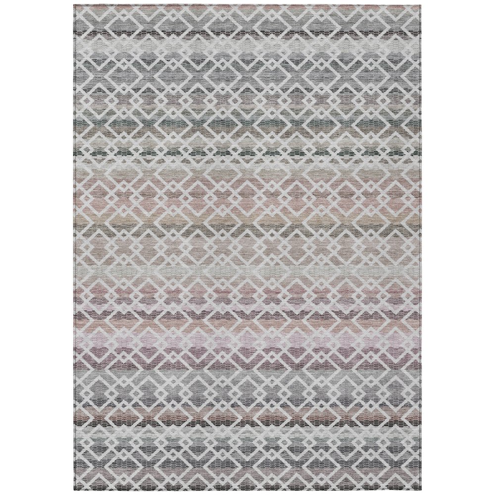 Machine Washable Indoor/Outdoor Chantille ACN2531 Gray 9' x 12' Rug. Picture 1