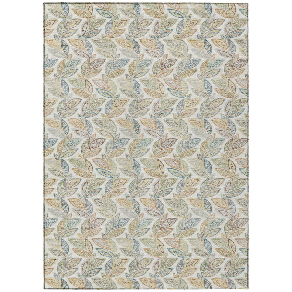 Machine Washable Indoor/Outdoor Chantille ACN2557 Ivory 9' x 12' Rug. Picture 1