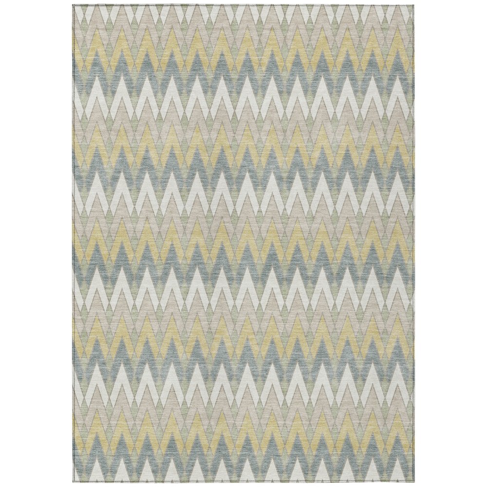 Machine Washable Indoor/Outdoor Chantille ACN2558 Ivory 9' x 12' Rug. Picture 1