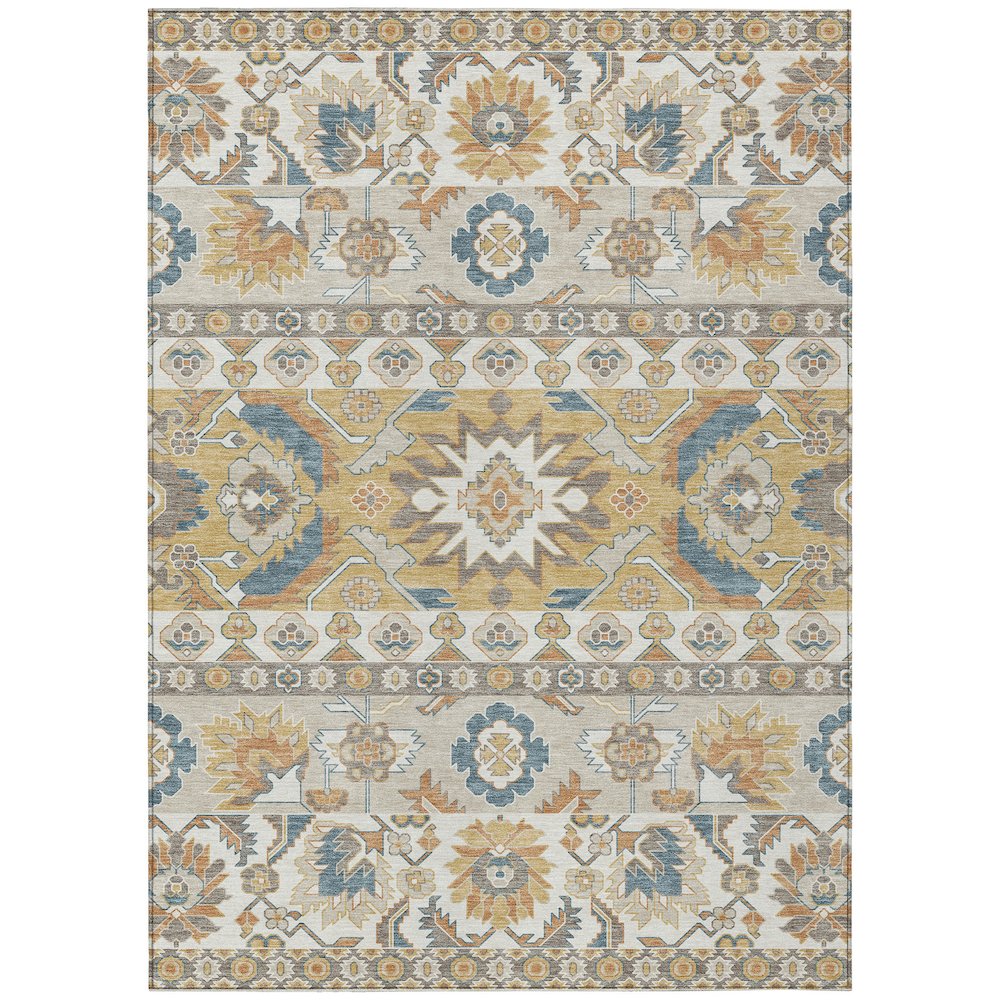 Machine Washable Indoor/Outdoor Chantille ACN2583 Ivory 9' x 12' Rug. Picture 1