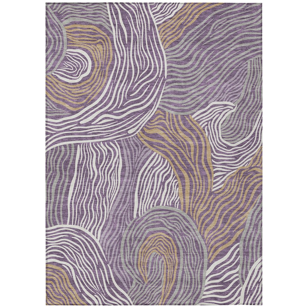 Machine Washable Indoor/Outdoor Chantille ACN2603 Purple 9' x 12' Rug. Picture 1
