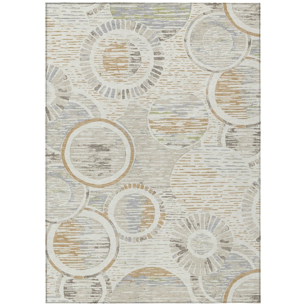 Machine Washable Indoor/Outdoor Chantille ACN2633 Ivory 9' x 12' Rug. Picture 1