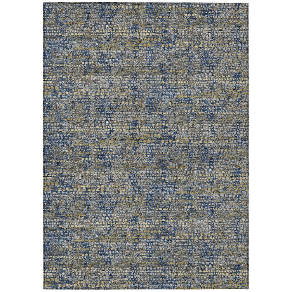 Machine Washable Indoor/Outdoor Chantille ACN2641 Blue 9' x 12' Rug. Picture 1