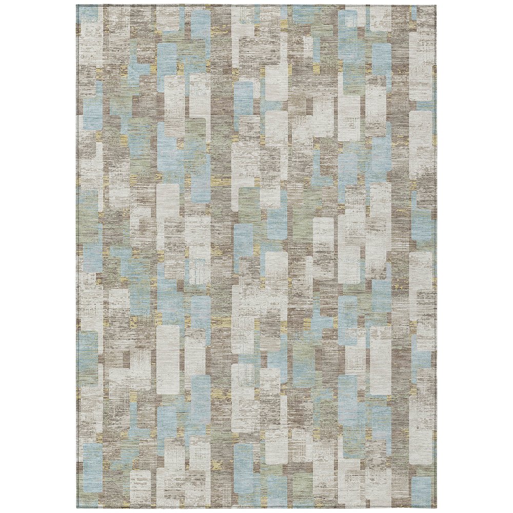Machine Washable Indoor/Outdoor Chantille ACN2644 Ivory 9' x 12' Rug. Picture 1
