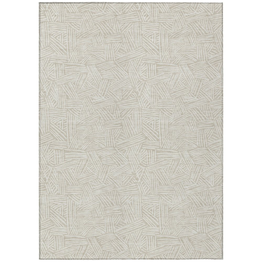 Machine Washable Indoor/Outdoor Chantille ACN2648 Brown 9' x 12' Rug. Picture 1