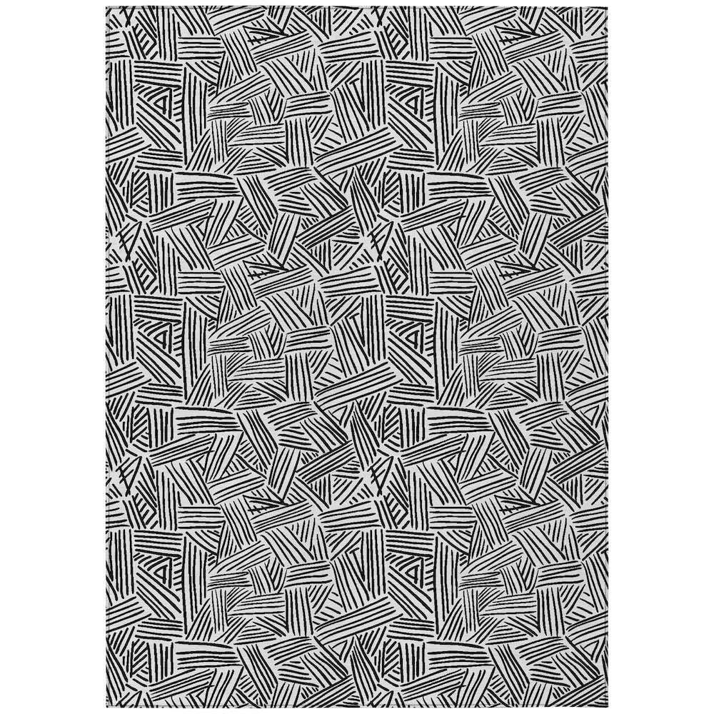 Machine Washable Indoor/Outdoor Chantille ACN2648 Ivory 9' x 12' Rug. Picture 1